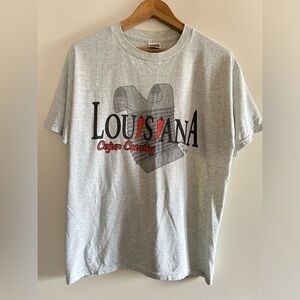 Vintage Louisiana Cajun Peppers Graphic Tee Large